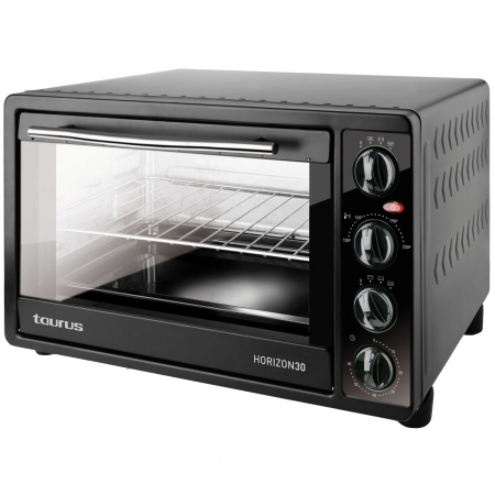 Cuptoare cu microunde - Cuptor electric Taurus Horizon 30, 1500W, 30l, Termostat, Timer 60 min, Negru
