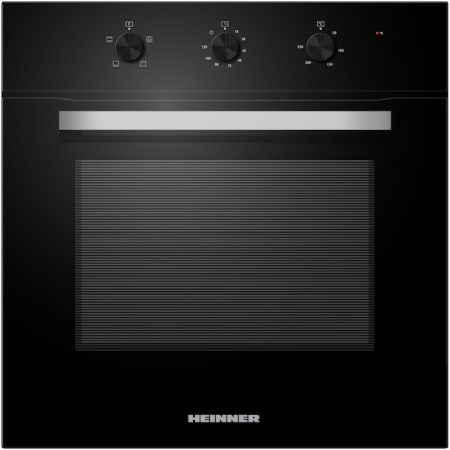 Electrocasnice mari - Cuptor incorporabil Heinner HBO-M654G-GBK, Electric,70 l, Timer mecanic, Grill, Iluminare, Clasa A, Sticla neagra