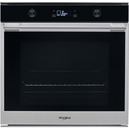 Electrocasnice mari - Cuptor incorporabil Whirlpool W7 OM5 4S P, 73l, A+, Maxi Cook, Turbo Grill, Autocuratare pirolitica, Negru/Inox