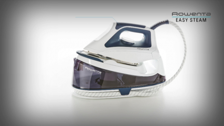 Statie de calcat Rowenta Easy Steam VR5020F0, 2200W, jet de abur 200g/min, abur variabil 100g/min, 5 bari, Talpa Airglide Inox, 1.2L, Alb/Gri [2]