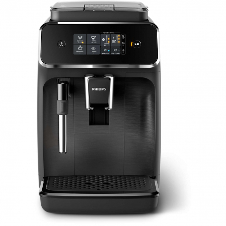 Espressor automat Philips EP2220/10, sistem de spumare a laptelui, 2 bauturi, filtru AquaClean, rasnita ceramica, optiune cafea macinata, Negru [2]