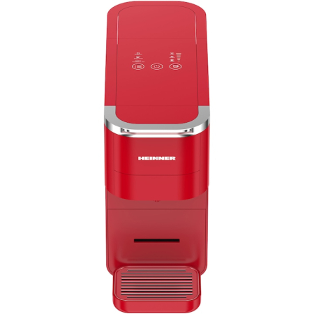 Espressor cu capsule 4 in 1 Heinner HEMC-DD15RED, 1525 W, Rezervor 1.5 l, Ecran digital si control tactil, Compatibil cu Nespresso, Dolce Gusto, Ese Pods/Cafea pudra, Cafea macinata, Rosu [2]