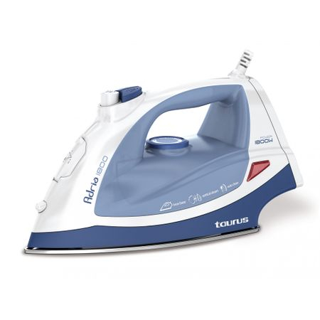 PROMOTII - Fier de calcat Taurus Adria 1800, Talpa Inox, 1800W, 0.30l, Alb-Albastru