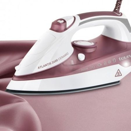 Fier de calcat Taurus Atlantis 2400, Talpa Ceramica, 2400W, 0.3l, Alb-Visiniu [3]