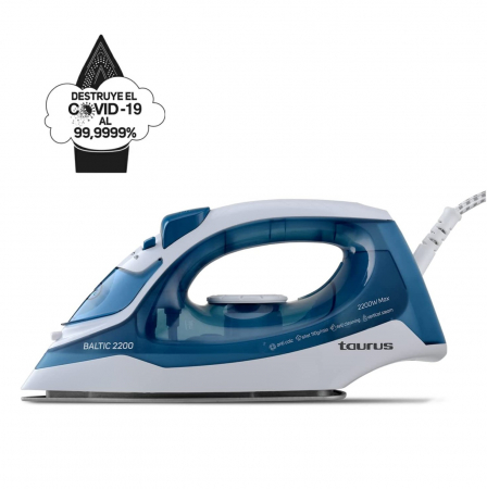 PROMOTII - Fier de calcat Baltic Ceramic Taurus, 2200 W, 300 ml, termostat, talpa ceramica