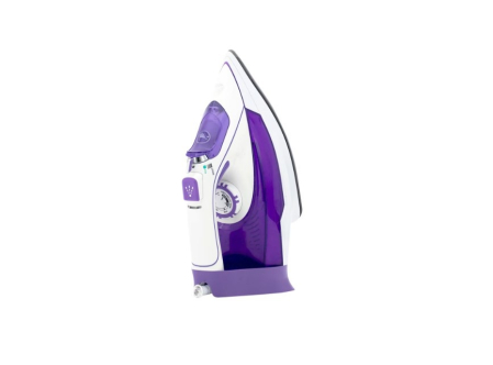 Fiare de calcat - Fier de calcat, VIVAX IR-2202CP, putere 2200 W, talpa ceramica, rezervor 360 ml, 30 g/min, Alb/Mov