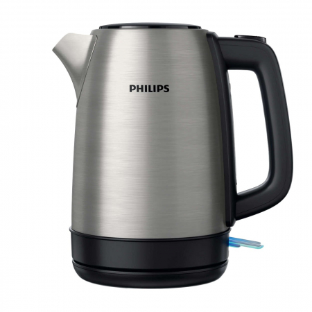 Fierbatoare electrice - Fierbator Philips Daily Collection HD9350/91, 1850 W, 1.7 L, capac metalic, led indicator, Inox
