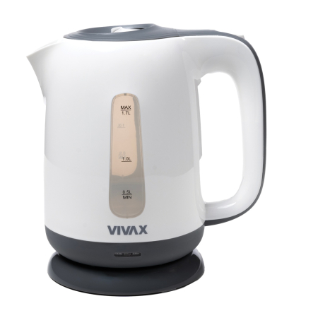 Aparate cafea si ceai - Fierbator Vivax WH-170BW, 2200 W, 1.7 litri, Alb/Gri