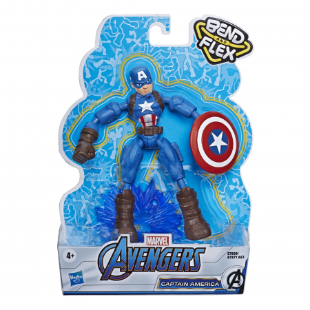 Casa & Gradina - Figurina Bend and Flex Avengers - Captain America, 15 cm