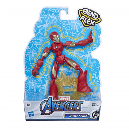 Jucarii - Figurina Bend and Flex Avengers - Iron Man, 15 cm