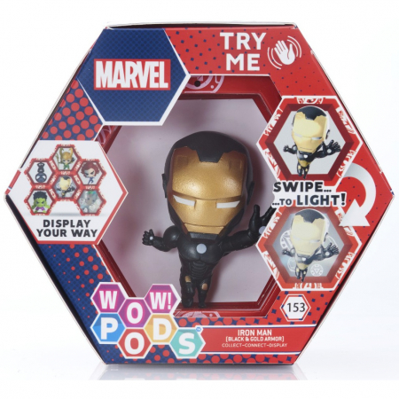 PROMOTII - Figurina Wow! Pods - Marvel, Iron Man, negru/auriu