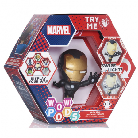 Figurina Wow! Pods - Marvel, Iron Man, negru/auriu [5]