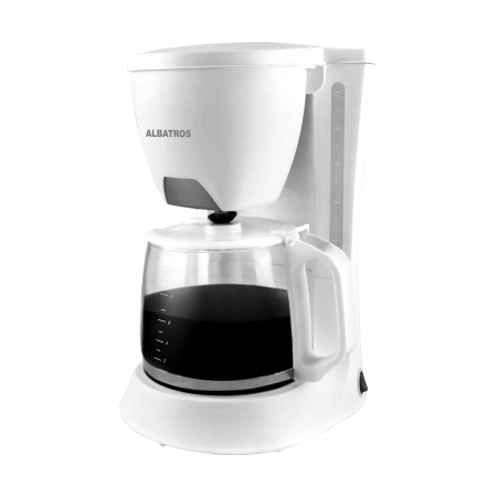Cafetiere - Filtru de cafea Albatros Verona White 2, 680 W, 1.2 l