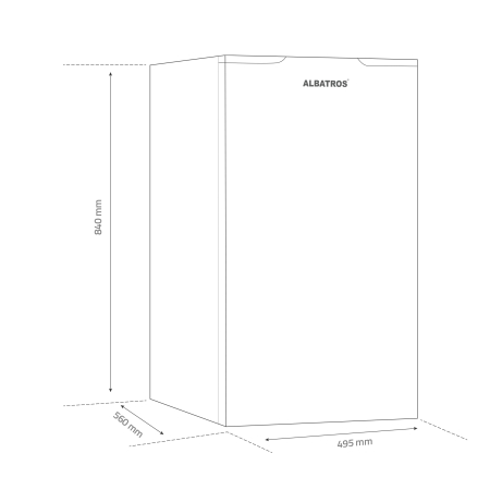Frigider Albatros FA153E, 121 l, Clasa E [3]