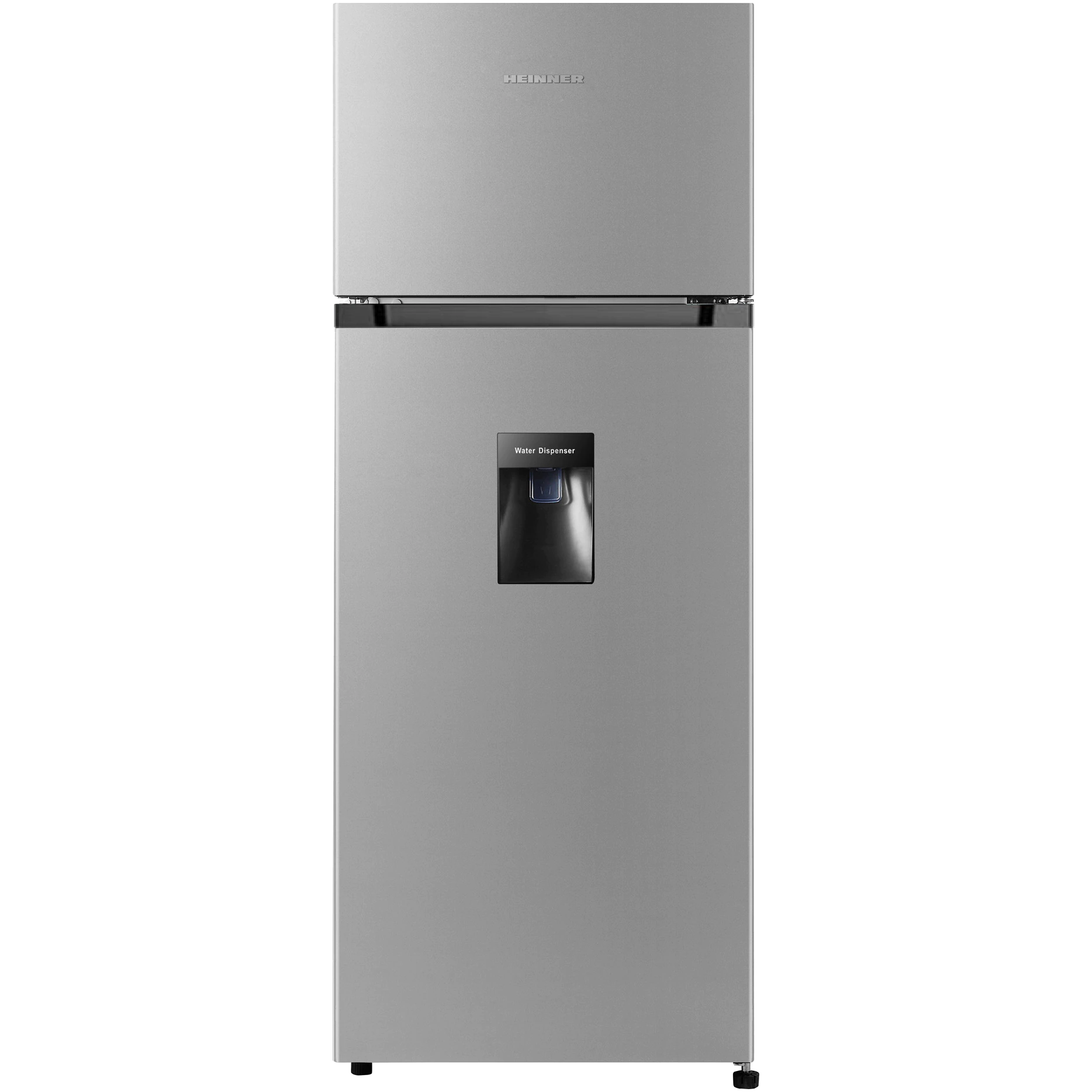 Resigilate - Frigider cu doua usi Heinner HF-HS205SWDE++, 206 l, Dozator de apa, Iluminare LED, H 143.4 cm, Clasa E, Argintiu - Copie