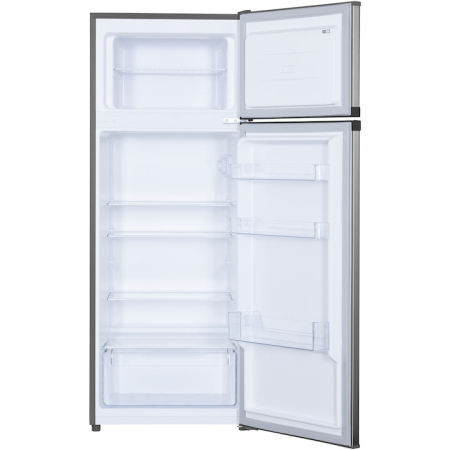 Frigider cu doua usi Heinner HF-HM2206INVXD, 206 l, Clasa D, Lumina LED, 3 rafturi din sticla, Inox [1]