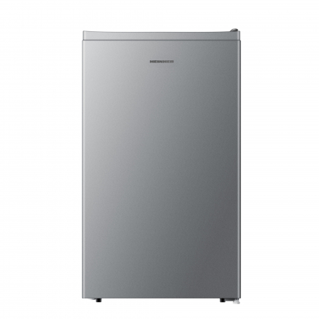 Frigidere - Frigider cu o usa Heinner HF-HS94SE++, 94 l, Clasa E, Iluminare LED, Rafturi sticla, H 84 cm, Argintiu