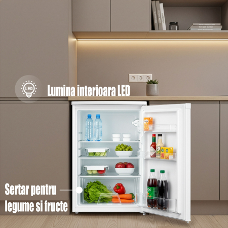 Frigider-racitor Samus SR177E, 131 l, Clasa E, Alba [6]