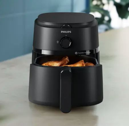 Friteuza cu aer cald, Philips , NA120/00, 1500 W, 4.2 l,  12 programe, Negru [1]
