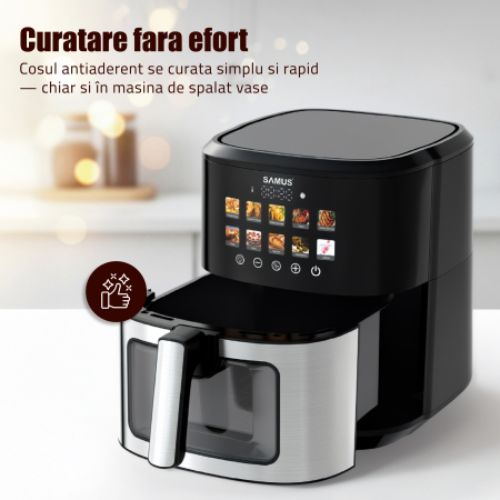 Friteuza cu aer cald Samus AF6.5H-S1701DW, 1700 W, 6.5 l [14]