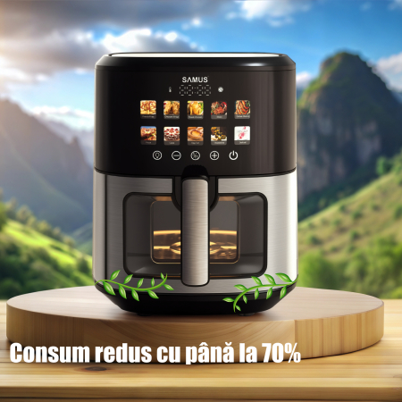 Friteuza cu aer cald Samus AF6.5H-S1701DW, 1700 W, 6.5 l [11]