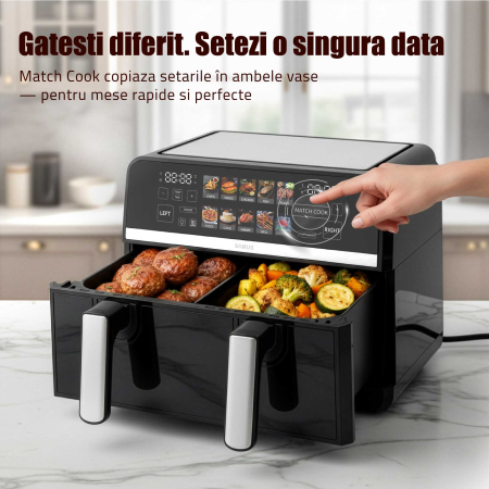 Friteuza cu aer cald Samus AF9BIG-S2500DW, 2500 W, 9 l [12]