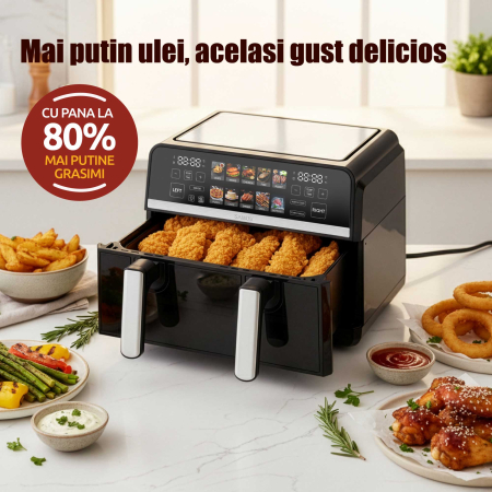 Friteuza cu aer cald Samus AF9BIG-S2500DW, 2500 W, 9 l [14]