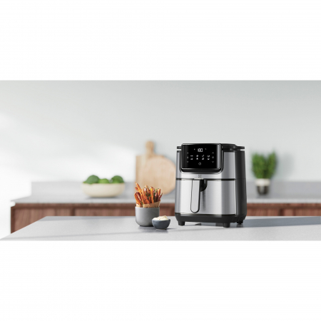 Friteuza fara ulei Electrolux Digital Air Fryer E6AF1-4ST, 1500W, 8 programe, 3,5L, Touch Control, inox [4]