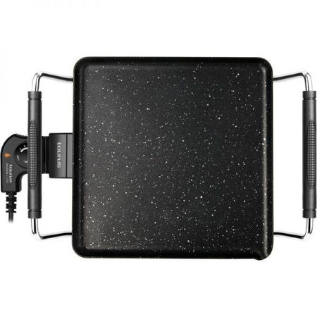 Gratare electrice - Gratar electric Taurus Galexia Stone, 1800W, Led, Acoperire ceramica, Negru