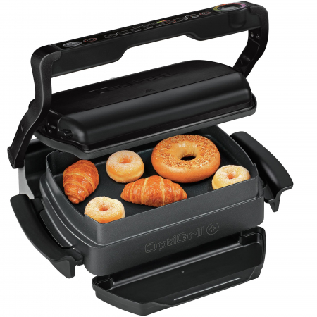 Grill electric Tefal OPTIGRILL GC714834, 2000W, 6 programe automate de gatit, Senzor automat pentru gatit, Placi detasabile, Negru [1]