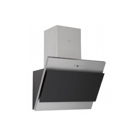 Hota Decorativa Pyramis ATTENTO, 60 cm, 518 mc/h, 3 viteze, Clasa D, Inox si negru [0]