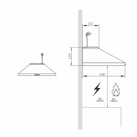 Hota decorativa Pyramis MDSC black [2]