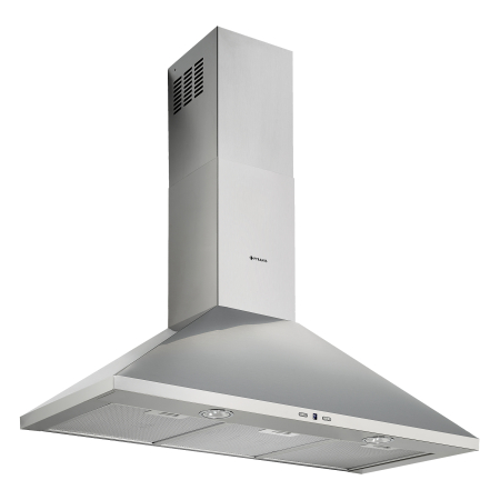 Hota decorativa Pyramis Square Plus Chimney 90, 90 cm, 600 mc/h, 3 viteze, Clasa B, Gri [0]