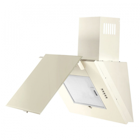 Hota Decorativa Tornado Vertikal 750 (60) LED, 1 motor Turbo, latime 60 cm, 3 viteze, absorbtie 750 m3/ora, filtru anti-grasimi aluminiu 5 straturi, Bej [1]