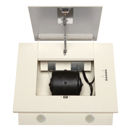 Hota Decorativa Tornado Vertikal 750 (60) LED, 1 motor Turbo, latime 60 cm, 3 viteze, absorbtie 750 m3/ora, filtru anti-grasimi aluminiu 5 straturi, Bej [2]