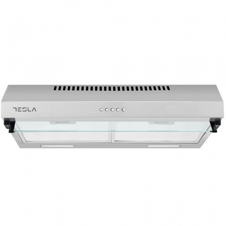 Electrocasnice mari - Hota incorporabila Tesla DB601AX, 350 m3/h, Doua motoare 2x 60 W, LED 2x2W, 3 trepte, 60 cm, Clasa D Inox