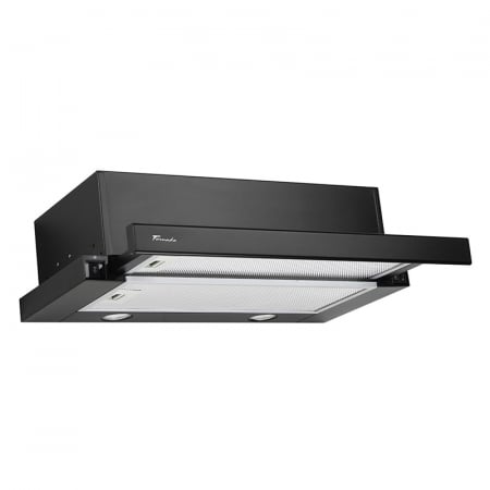 Hote - Hota Telescopica Incorporabila Tornado Storm 700 (60), 1 motor, latime 60 cm, 3 viteze, absorbtie 700 m3/ora, Negru