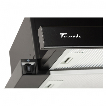 Hota Telescopica Incorporabila Tornado Storm 700 (60), 1 motor, latime 60 cm, 3 viteze, absorbtie 700 m3/ora, Negru [2]