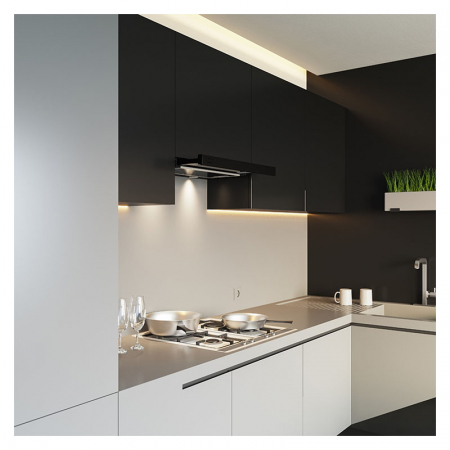 Hota Telescopica Incorporabila Tornado Storm 700 (60), 1 motor, latime 60 cm, 3 viteze, absorbtie 700 m3/ora, Negru [3]