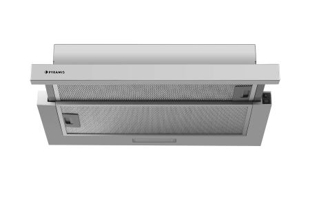 Electrocasnice mari - Hota telescopica Pyramis MDER Power Inox, 60 cm, 409 mc/h, 2 viteze, Clasa B