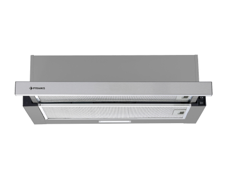 Electrocasnice mari - Hota telescopica Pyramis Sliding ATM2 Inox, 60 cm, 328 mc/h, 2 motoare, 2 viteze, Clasa D