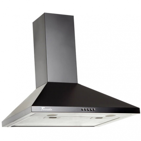 Hote Insula - Hota tip Cupola Tornado Kent 750 (50) LED, 1 motor Turbo, latime 50 cm, 3 viteze, absorbtie 750 m3/ora, filtru anti-grasimi aluminiu 5 straturi, Negru