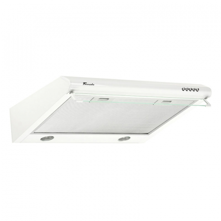 Electrocasnice mari - Hota traditionala Tornado Bona 10 (60) LED, 1 motor, latime 60 cm, absorbtie 380 m3/ora, filtru anti-grasimi aluminiu 5 straturi, Alb