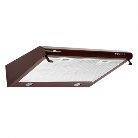 Electrocasnice mari - Hota traditionala Tornado Bona 10 (60) LED, 1 motor, latime 60 cm, absorbtie 380 m3/ora, filtru anti-grasimi aluminiu 5 straturi, Maro