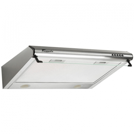 Electrocasnice mari - Hota traditionala Tornado Bona 20 (50) LED, 2 motoare, latime 50 cm, absorbtie 560 m3/ora, filtru anti-grasimi aluminiu 5 straturi, Inox