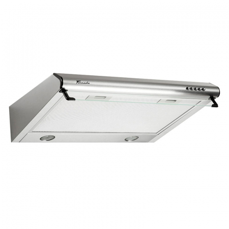 Electrocasnice mari - Hota traditionala Tornado Bona 20 (60) LED, 2 motoare, latime 60 cm, absorbtie 560 m3/ora, filtru anti-grasimi aluminiu 5 straturi, Inox