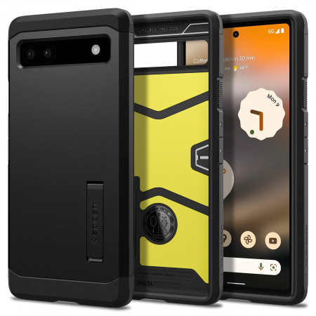 Huse Telefon - Husa Cu Grad Ridicat de Protectie pentru Google Pixel 6a, Precision Shell, B2499, Thermoresistant plastic, Intense Darkness