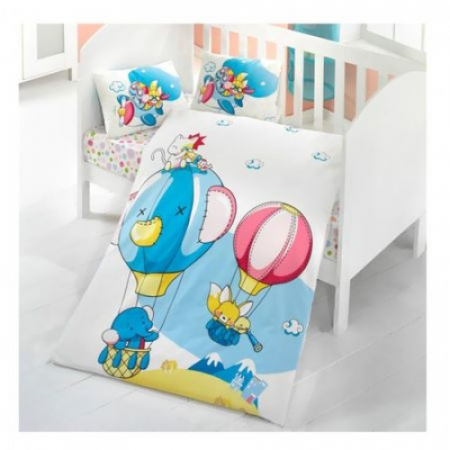PROMOTII - Lenjerie Pat Baby Macera , Mally Kids, 100% Bumbac