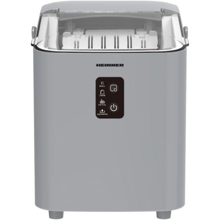 Masina de facut cuburi de gheata Heinner HIM-100SL, Capacitate 12 kg/24h, Capacitate rezervor apa 1 l, 120 W, Argintiu [1]