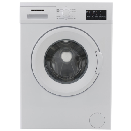Resigilate - Masina de spalat Heinner HWM-V7010D++, 7 kg, 1000 RPM, Clasa D, Display LED, 60 cm, Alb